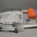 Medical king Shower Chair - with Back Scrubber & Additional Sponge - Tool Free Shower Chair for Elderly - with 8 Adjustable Heights - Portable Anti Slip Bath Chair for Elderly