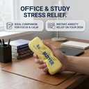 Slow Rising Butter Squishy, Realistic Butter Stick Stress Relief Ball for Adults and Teens, Cute Sensory Fidget Gadget, Soft Anxiety Relief with Wet Rebound, Squeeze & Squish Stress Reliever (Yellow)