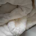 Dowin Electric Blanket King Size - Waffle Heated Blanket with Dual Control, 5 Heating Levels, 10 Hrs Auto Off, Sherpa Fleece Warming Blanket for Bed, Machine Washable, 90x100 Beige