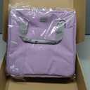 Realove 3 Inch 3 Ring Zipper Binder with Double Shoulder Strap & Handle - 3 D-Ring Binder with Zipper with Multi-Pocket (for 13 Laptop & Tablet and Smaller) for School-Purple(Pen not Included)