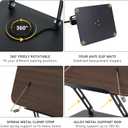 Book Stand for Reading, Multi-Angle & Height Book Holder with 360 Swivel Base, Lightweight Foldable Cookbook Stand for Kitchen, Office, Textbook, Recipe, Music Scores, Kindle, Tablet (Regular Version)