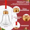 Baquler 30 Pcs Christmas Drink Booze Balls Shot Ornament Plastic Fillable Christmas Tree Ornaments Clear Xmas Water Bottle Bulbs for Holiday Party Decor Indoor Outdoor (Bell)