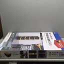 PAWLAND Wooden Freestanding Foldable Pet Gate for Dogs, 24 inch 4 Panels Step Over Fence, Dog Gate for The House, Doorway, Stairs, Extra Wide (White, 24" Height-4 Panels)