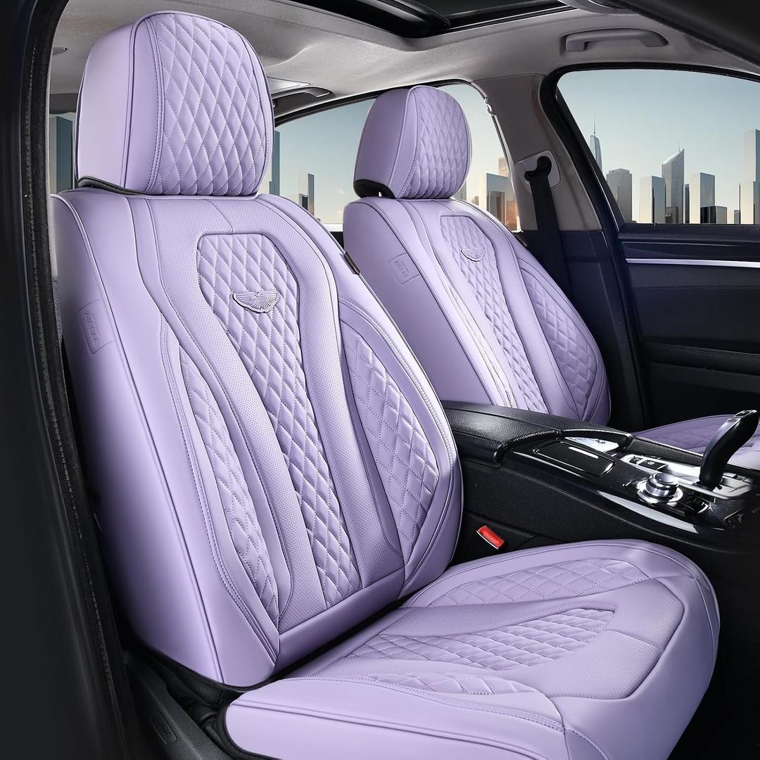 Coverado Seat Covers, Car Seat Covers Front Seats, Purple Car Seat Cover, Luxury Car Seat Covers, Seat Cushion, Front Car Seat Covers Leatherette Car Seat Protector