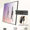 IWORKBOARD 40 50 55 inch Tilting TV Wall Mount for 24-65 '' TVs, Low Profile TV Mount, Ultra Slim Wall Mounts TVs Bracket, Max VESA 400x400mm, 99 lbs & 16 inch Studs, Fit Most 32+ 42 43 45 Screen