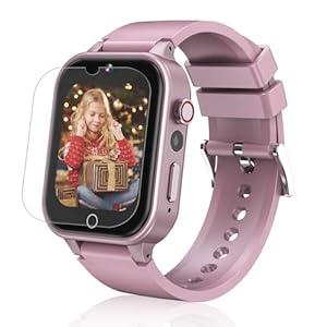 Goodatech Smart Watch for Kids Boys Girls Learning Toys with 16 Games Phone Call SOS, Camera Voice Music Player Recorder Alarm Clock,4-12 Years Birthday (Purple)