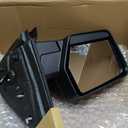 A-Premium Pair (2) Driver and Passenger Side Power Door Mirror | Compatible with Ford Expedition 2011 - Heated Manual Folding Black Outside Rear View Mirror w/Puddle Light