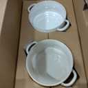 DOWAN Soup Bowls with Handles, Oven Safe French Onion Soup Bowls, 26 oz Large Soup Bowl for Chilli, Beef Stew, Ceramic Soup Crocks Set of 4, Microwave & Dishwasher Safe