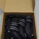 Idepet Dog Suspender Boots, Tall Dog Boots Anti-Slip & Fall Waterproof Shoes Leggings, Adjustable Suspender Boots for Winter Snow Rain Hiking Paws Protector(Black, 3)