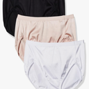 Vanity Fair Women's Body Caress Flexible Fit Panties, 2XL, 3 Pack