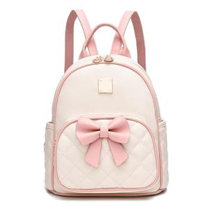I IHAYNER Mini Backpcak for Girls Small Bowknot Quilted Leather Backpack Purse for Women Cute Trendy Stuff Gifts for Kids (Pink)