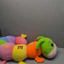 AOQI Multicolor Caterpillar Stuffed Animal Big Hugging Pillow Cute Plush Soft Pillow Doll,Giant Plush Toy,Gifts for Girl Boy Babies Birthday (59inch/150cm)