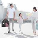 Garment Bags for Hanging Clothes and Travel with 4" Gusseted, Suit Cover for Clothes,Coats,Suit,Jackets,Dress,Shirts,Skirt. (Black-50"-3pcs-Double zipper-Thickened 80G Non-woven Fabric)