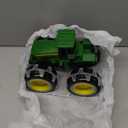 TOMY Monster Treads Lightning Wheels - John Deere Tractor - Motion Activated Light Up Monster Truck Toy - John Deere Tractor Toys - Frustration Free - Ages 3 Years and Up