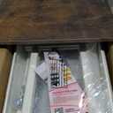 AGTEK 3 Tier Rolling Utility Cart Organizer with Drawer, Metal Craft Cart with Wheels for Bathroom, Kitchen, Office, Nursery Diaper, White