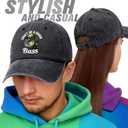 Don't Be A Dumb Bass Funny Retro Washed Cotton Baseball Cap, Adjustable Lightweight and Breathable Unisex Sun Hat Outdoor Accessories, Gifts for Fishing Lover Dad Grandpa Friend Husband Fisherman
