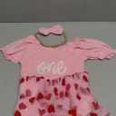 grehava Baby Girl Clothes 612 Months Heart Floral Print Babies Grils 1st Birthday Outfits With Headband Tulle Tutu Dress For Newborn Short Sleeves, Size 12M