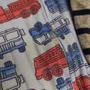 Simple Joys by Carter's baby-boys 3-pack Snug Fit Footed Cotton Pajamas (Blue Firetruck/Grey Stripe/White Dinosaur)
18 Months