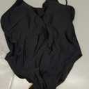 voenxe Cotton Underwear for Women,High Waisted Ladies Panties,Breathable Soft Full Coverage Briefs,Comfy Underpants,4 Pack (Small, Black)