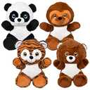Rhode Island Novelty 15" Jungle Assortment Plush, 1 Piece per Order