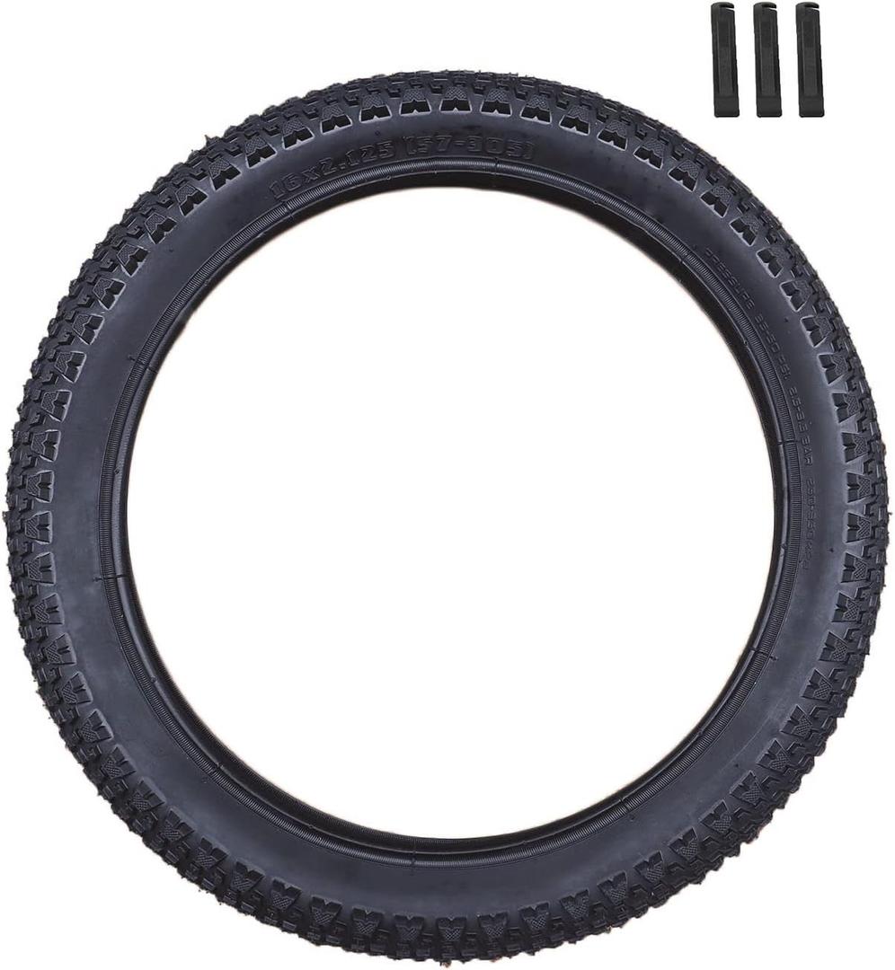 16 Inch BMX Bike Tire 16x2.125(57-305) Bicycle Replacement Tyres for BMX, Folding, Road Bike