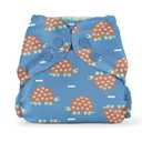 Esembly Cloth Diaper Cover - Reusable Swim Diaper, Waterproof, Breathable - Adjustable Outer Layer Over Absorbent Inner for Blowout Protection - Turtles, Size 2 (18-35lbs)