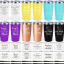 12 Set Employee Appreciation Gifts Bulk, Gift for Coworkers Teachers Nurses, 12OZ Inspirational Stainless Steel Tumbler Makeup Bags Pen Thank You Gifts For Women Men Team Staffs (20OZ, Exquisite)