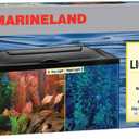 MarineLand LED Aquarium Hood 20 in x 10 in, Hinged Fish Tank Cover