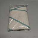 Mint Green Modern Farmhouse Linen Shower Curtain, Country Cottage Bathroom Decor Striped Minimal Boho Textured Linen Shower Curtain Set with Hooks, 72x72