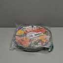 EZMO 2 in 1 Collapsible Microwave Splatter Cover for food, with Tray & Handles - Vented Silicone Splatter Guard Lid - Vegetable Fruit Colander - BPA-Free Kitchen Gadget for Meal Prep  10.7 inch