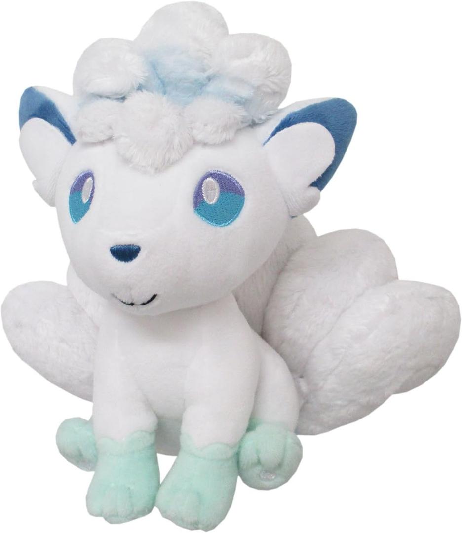 Sanei PP61 Alolan Vulpix Pokemon All Star Collection Stuffed Plush, 7", 156 months to 180 months