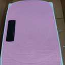 MERACH Vibration Plate Exercise Machine, Curved Vibration Plate for Lymphatic Drainage Weight Loss, Vibrating Plate with Real-Time Calorie Tracking on LED Display, Workout Equipment for Home Women Men (Pink)