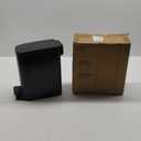 TIPGO Slim Bathroom Trash Can with Lid Soft Close, Step Pedal, 6 Liter / 1.6 Gallon Stainless Steel Trash Bin, Small Garbage Cans for Bedroom, Office, Kitchen (Matte Black)