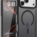 DEERLAMN Strong Magnetic Case for iPhone 17 Pro Max 6.9-Inch,[Compatible with Magsafe][Military Grade Drop Protection] Translucent Matte Shockproof Protective Phone Cover-Forest Black