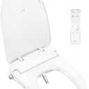 Delta Faucet Refresh Ultimate Elongated Electric Bidet Toilet Seat, Warm Water Bidet, Heated Seat Bidet, Bidet with Dryer, Bidet Attachment for Toilet, Bidet Toilet Seat Elongated, White 893007E-WH