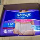 Always Discreet Adult Diapers for Women, Incontinence Underwear, Postpartum Essentials, Disposable Briefs, Max Absorbency, Bladder Leak Protection, Large, 76ct