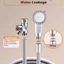 Dog Shower Attachment, Pet Shower Set with 9.84ft Hose, 3-mode Handheld Dog Shower Head, Pet Shower Attachment, No Drill Hook, Pet Bathing Tool (White)