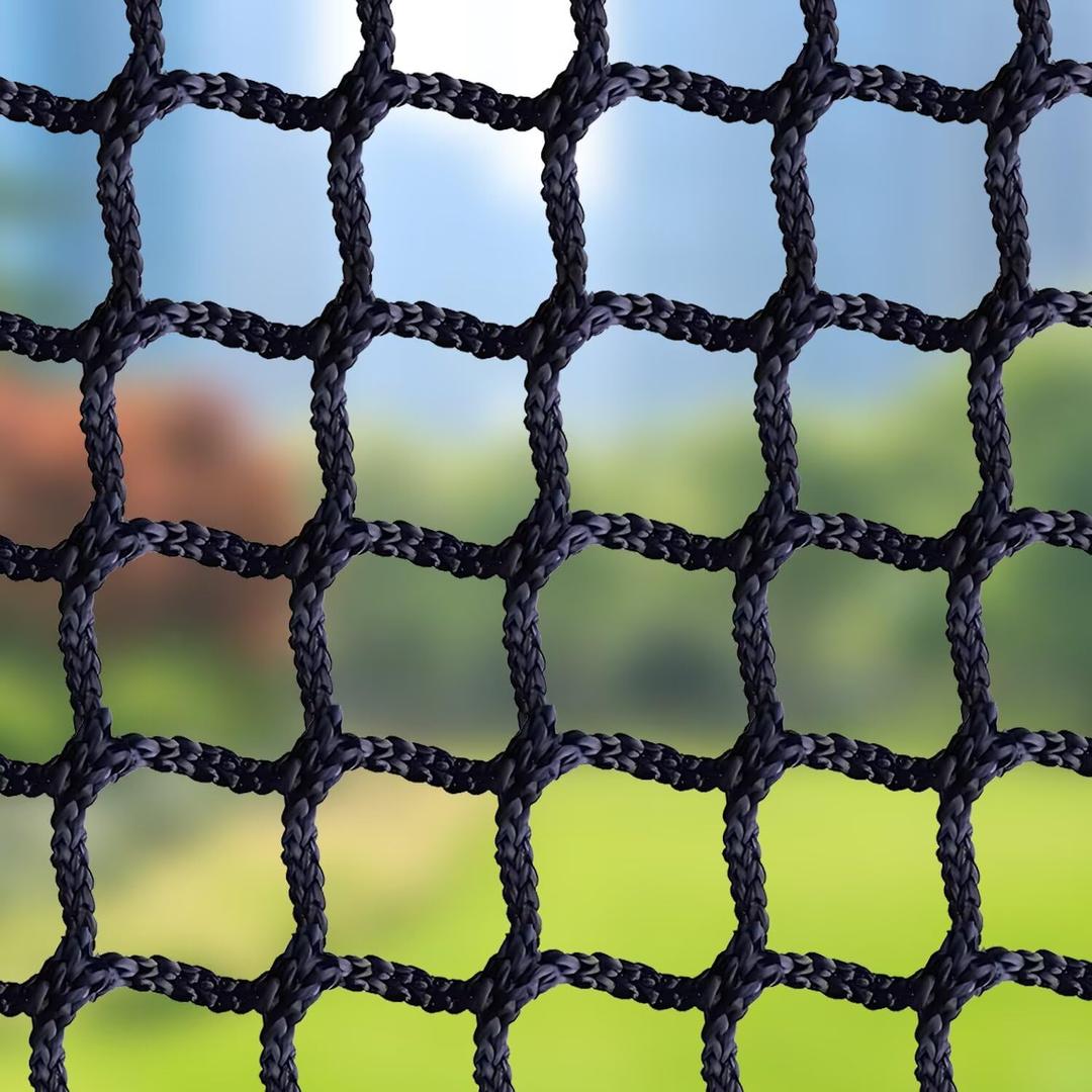 Safety Rope Net Kids Pet Stairs Balcony Railings Protection Rope Netting Playground Safety Net Sports Netting Baseball Backstop Nets Black (3.3 X 9.8ft)
