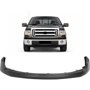 Front Bumper Upper Cover Compatible with 2009-2014 Ford F-150 For Models Without Wheel Opening Molding Direct Replace for 9L3Z17D957APTM DL3Z17D957APTM FO1000645 4PCS Black