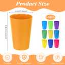 120PCS 5.5 oz Reusable Plastic Cups, Colorful Unbreakable Drinking Cups, Stackable Hard Plastic Tumblers for Party Events School Supply, Rainbow Juice Water Cup Dishwasher Safe(10 Colors)