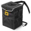 CAT Car Trash Can & Ice Cooler 2.4 Gallon Hanging Organizer with Anti-Spill Lid, Leak-Proof Waterproof Liner, Multi-Use Vehicle Bin for Cars, Trucks, SUVs Heavy-Duty Travel Accessory