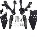 Motorcycles Foot Pegs Footpegs Front Footrest for Kawasaki Ninja ZX6R 2009-2024 ZX636 2013-2024