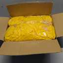 Table Cover and Table Skirt One-Piece for Folding Tables, 6FT Spandex Fitted Tablecloth with Ruffles Skirt for Weddings, Banquets, Parties, Vendors (Yellow 2Pack)