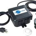 INSINKERATOR Garbage Disposal Air Switch Kit, Dual Outlet Sink Top Switch Button for All INSINKERATOR Food Waste Disposer Models, Chrome/White STS-OO