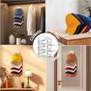 Hat Stand for Baseball Caps Hat Organizer for Baseball Caps Hold up to 20 Hats hat stand wall mounted Strong Adhesive Hat Hanger Hat racks (Transparent-2)