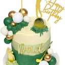Golf Cake Topper, Qoadwem 23pcs Golf Cake Decorations Golf Cart Cake Toppers Heading for The Green Cake Topper for Golfers with Cart Flag Golf Ball for Golf Theme Party Supplies
