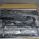 SUOERNUO Shoe Rack Organizer 6 Tier for Closet Entryway Free Standing Metal Storage Shoe Shelf with MDF Top BoardBlack (Black+rustic Brown)