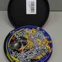 Auto-Fixing Snow Chains, 30s Quick Fit Easy Installation Tire-Chains, Portable Reusable High Carbon Steel Anti Slip Tire Chain for Passenger Car, Pickup Trucks and SUV - Set of 2 (HKN-130)