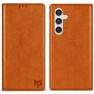 ZZXX for Samsung Galaxy A54 5G Wallet Case with [RFID Blocking] Card Slot Stand Strong Magnetic Leather Flip Fold Protective Phone Case for Samsung Galaxy A54 Phone Case Wallet(Brown-6.5 inch)