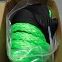 Synthetic Winch Rope 3/8'' x 50ft 13, 348 Lbs Synthetic Winch Line Cable Rope with Protective Sleeve for Off Road Vehicle 4WD SUV Truck ATV UTV SUV(Green)